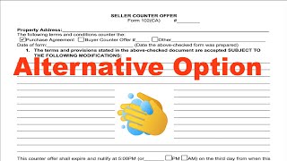Alternative Counter Offer