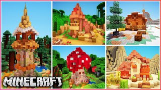 5 Starter Houses for 5 Minecraft Biomes!