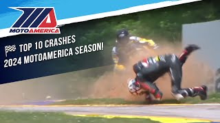 Top 10 Crashes of the MotoAmerica 2024 Season