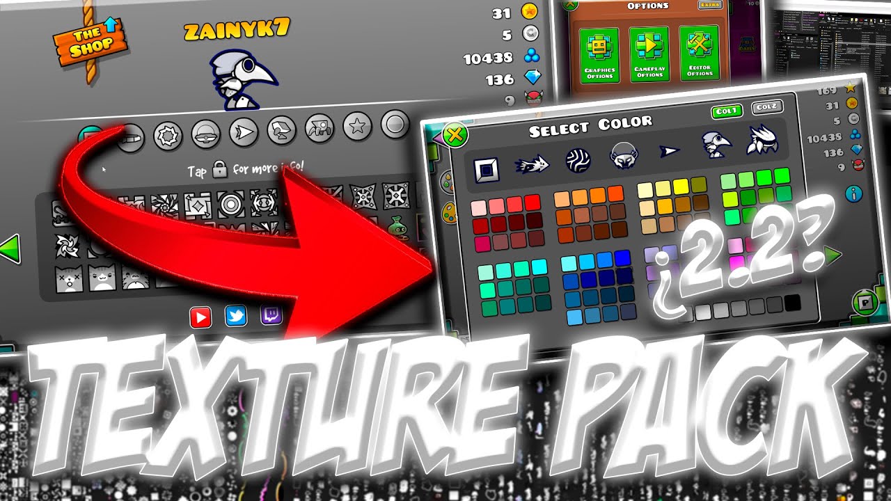 Mi Texture Pack Especial 2 000 Suscriptores Geometry Dash Youtube