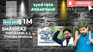 Mere haider ki Baat alag hai _13 Rajab  New2022. | Syed raza Abbas zaidi —mola ali____Reaction video