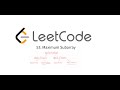 Amazon Interview Question Leetcode 53. Maximum Subarray Python solution