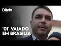 Flávio Bolsonaro é hostilizado em fila de vacinação para Covid-19