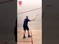 Backhand volley drop exercise #shorts