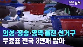 의성·청송·영덕·울진 선거구 무효표 전국 3번째 많아 / 안동MBC