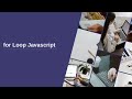 JavaScript for Loop | Javascript Tutorial #07