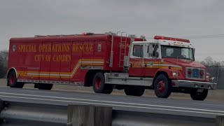 Camden City Fire Dept Special Operations Collapse Rescue 2 Responding