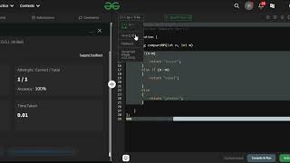 IF ELSE | Geeks For Geeks | C++, Java, and Python | Problem Solving