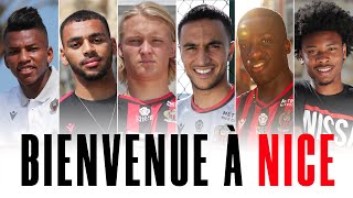 Dolberg, Ounas, Nsoki, Thuram, Claude-Maurice, et Boudaoui dans les rues de Nice.