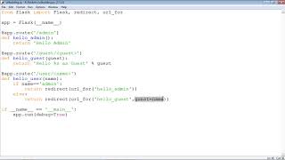 Flask Framework - URL Building