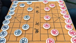 红棋大爷的进攻棋太凶猛了，业8水平公园没有对手，下的真厉害啊