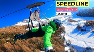 SpeedLine 140km/h GoPRO / Les Orres - Winter