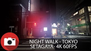 Night Walking in Setagaya, Tokyo - Shimokitazawa to Sangenjaya - 4K 60FPS