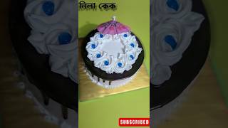 Vanilla cake decoration / ভ্যানিলা কেক ডেকোরেশন ❤️🔥 #shorts #cake #cakes