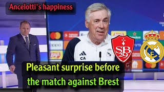 Ancelotti announces big surprises for Real Madrid before facing Brest in the Champions League