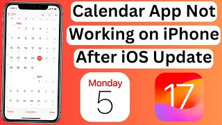 How To Fix Calendar Not Working On IPhone iOS 17