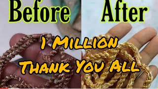 How to Clean Gold Covering Jewelry In Home || Gold Covering Jewelry Cleaning