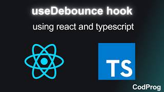 useDebounce hook using react and typescript | Frontend interview question