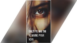 Sad Song Full Screen Whatsapp status 2019 || Sad Love Whatsapp Status 2019 || Nitish Creation |