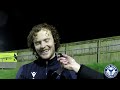 calum english brown post match interview larkhall athletic a wednesday 10th april 2024