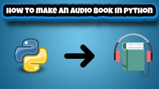 HOW TO MAKE AN AUDIOBOOK/PDF READER IN PYTHON IN 10 LINES|PYTHON|Code Like A PRO