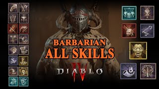 Barbarian สกิลทั้งหมด : Diablo 4