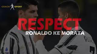 🥶Cuma Morata yang bisa bikin ronaldo Heboh‼️ Lihat Sampai Berdiri Tegak di Bench cadangan Juventus