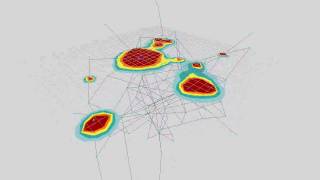 Sectioning a Force-Directed Graph in Processing
