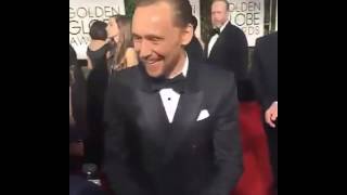 Tom Hiddleston and Josh Horowitz GG Red Carpet