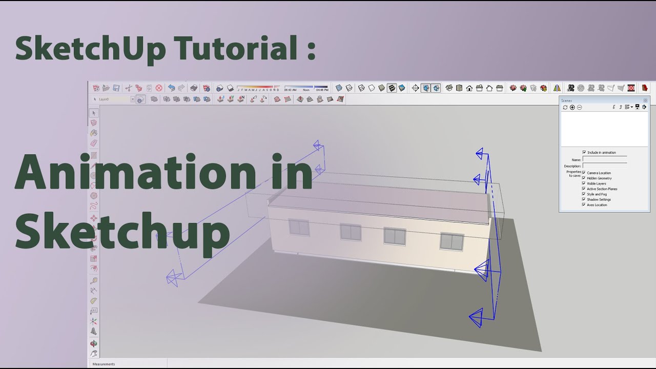 SketchUp Tutorial : Animation In Sketchup. - YouTube