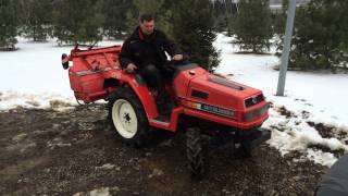 Mitsubishi MT16D japán kistraktor, Japanese compact tractor at the Kelet Agro