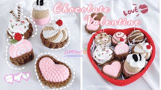 Crochet Chocolate Valentine💓| Móc Các Kiểu Viên Socola Làm Quà Tặng Valentine| Crochet Gift Ideas