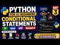 Python for AI Beginners | Day 3 | Conditional Statements (if, else, elif, Nested if) with Projects