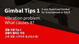 짐벌 사용 방법 [ Gimbal Ttips 01 -  짐벌 사용 Tip 01 : 짐벌 떨림 현상의 이유 와 해결방법 ]