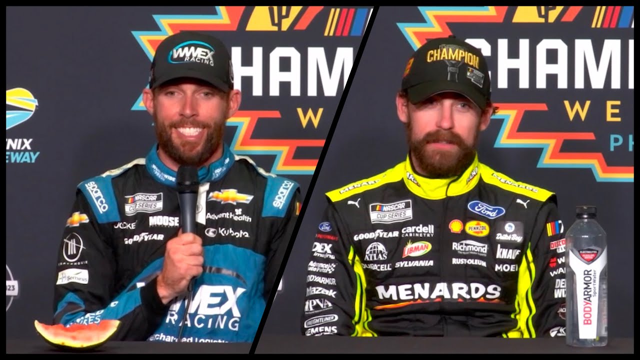 Ryan Blaney, Ross Chastain On Aggressive Racing In Finale - YouTube