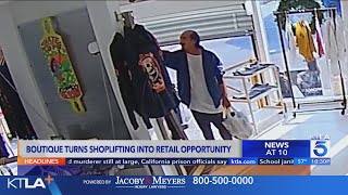 SoCal store features shoplifting suspect in new clothing collection