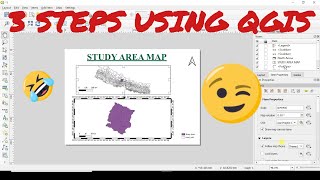 Create Study Area Map In Qgis Map Layout In Qgis Rs Gis Mp3 Mp4