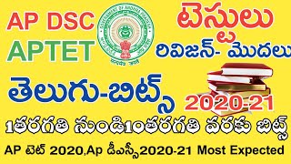 Ap Tet Classes in Telugu 2020 || Ap Dsc Classes in Telugu 2020-21 || Ap Tet Dsc Tests Bits