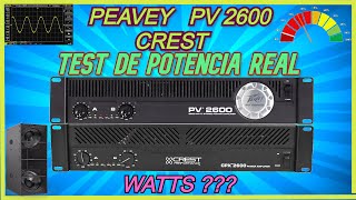 PEAVEY PV 2600 💥TEST DE POTENCIA 💪🏽REVISION -PRUEBA DE  SONIDO✨🔊🔊