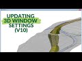 Updating 3D Window Setting in RoadEng V10