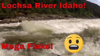 Whitewater Kayaking the Lochsa River Idaho! Mega Flake! Class V Rapid! Lochsa! Idaho Whitewater!