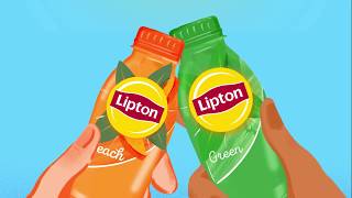 Lipton 100% recycled plastic in Belgium