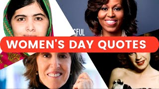 International Women's Day Quotes 2021 | Womens Day Quotes in English | Women's Day Quotes in English