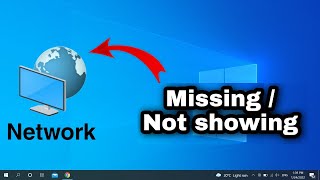 How to fix network icon not showing windows 10