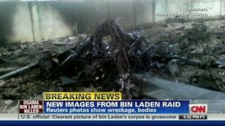 CNN: Photos of downed chopper near Bin Laden compound