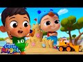 Baby John's Playground and Sand Castle Competition! | Little Angel Kids Songs & Nursery Rhymes