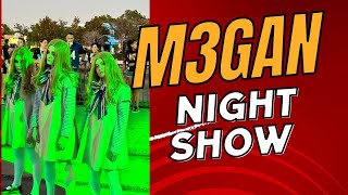 M3GAN Horde at Halloween horror nights 32 | Megan flash mob at universal Orlando night show | Megan
