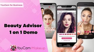 Beauty Advisor 1 on 1 | See how AI gives customers new experience | Virtual makeup try on