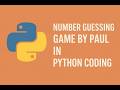 Python coding | Number guessing game.