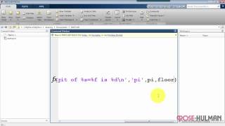 ece180 matlab: fprintf